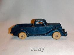 Vintage Blue Old Die cast Toy Van Truck Hubley Toys Made USA 1960 Collectible #2