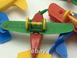Vintage Bruder Hard Plastic Penny Mini Toys Snap Together Boats Construction Car