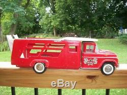 Vintage Buddy L Ford Race Team Car Carrier