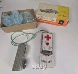 Vintage Buick Ambulance Car Bandai Battery Remote Controled With Box Japan 4097