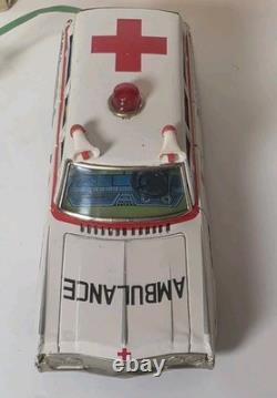 Vintage Buick Ambulance Car Bandai Battery Remote Controled With Box Japan 4097