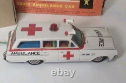 Vintage Buick Ambulance Car Bandai Battery Remote Controled With Box Japan 4097