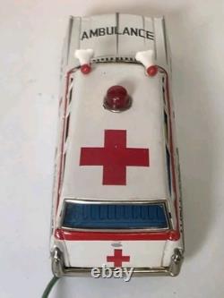 Vintage Buick Ambulance Car Bandai Battery Remote Controled With Box Japan 4097