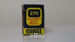 Vintage CORGI Toys 270 James Bond D. B. 5 Car Aston Martin NIP Diecast