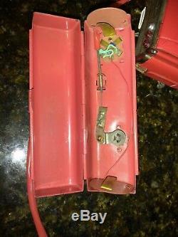 Vintage CRAGSTAN Battery 1960s Lincoln Convertible Car with Retractable Top Tin