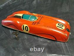 Vintage Car Racer Cko Kellerman Futuristic Formula 10 Wind Up Toy Germany Ddr