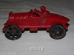 Vintage Cast Iron Road Racer 5 Toy Car