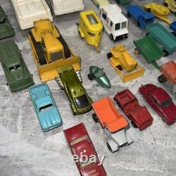 Vintage Cast Toys 87 Pcs Matchbox Lesney Cars and Trucks Military Planes 1940's