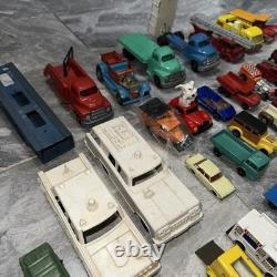 Vintage Cast Toys 87 Pcs Matchbox Lesney Cars and Trucks Military Planes 1940's