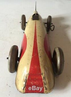 Vintage Chad Valley 10003 Tinplate Clockwork Land Speed Racing Car For Display