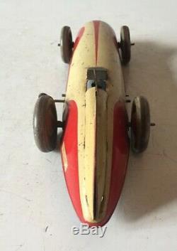 Vintage Chad Valley 10003 Tinplate Clockwork Land Speed Racing Car For Display