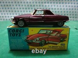 Vintage Citroen DS The Dandy Coupe Henri Chapron 1/43 Corgi toys 259 MIB