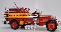 Vintage Classic Antique Red Fire Engine Truck Metal Dream Model Car Pickup Promo