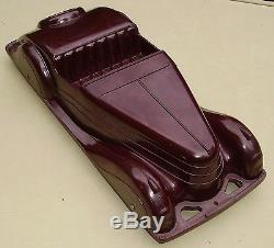 Vintage Codeg toy art deco bakelite streamlined 2 seater sports car 13.5 inches