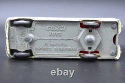 Vintage Corgi No. 219 Plymouth Sports Suburban Station Wagon Mini Car