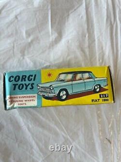 Vintage Corgi Toys #217 FIAT 1800 = with box