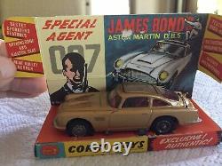 Vintage Corgi Toys 261 James Bond 007 Gold Aston Martin DB5 Goldfinger