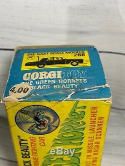 Vintage Corgi Toys #268 Black Beauty The Green Hornet Car Box & Papers