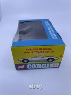 Vintage Corgi Toys 271 De Tomaso Mangusta Ghia 5000 with Box Diecast Car