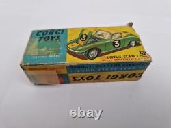 Vintage Corgi Toys 319 Lotus Elan Coupe Car In Original Box