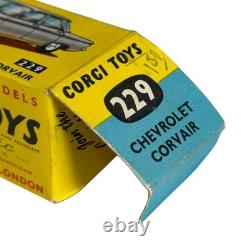 Vintage Corgi Toys Chevrolet Corvair 229 Die-Cast Model Car Boxed Made in Englan