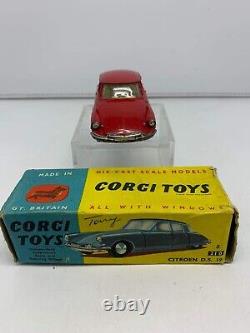 Vintage Corgi Toys Citroen D. S. 19 Metal Model Car 210'60s GT. Britain