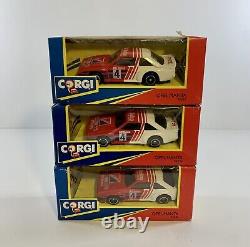 Vintage Corgi Toys Display Box 13 Race Cars N. O. S Bmw -jag -porsche -opel Manta