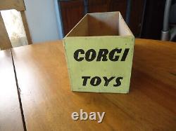 Vintage Corgi Toys Display wooden Box Scarce Cars & Trucks Old Store