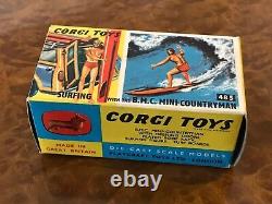 Vintage Corgi Toys MIB BMC Mini Countryman with Surf Boards & Fig. No. 485
