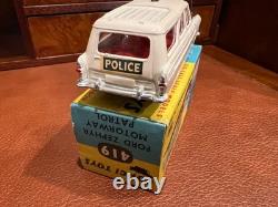 Vintage Corgi Toys MIB Ford Zephyr Motorway Patrol No. 419
