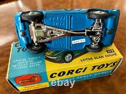 Vintage Corgi Toys MIB Lotus Elan Coupe No. 319