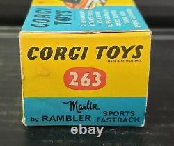 Vintage Corgi Toys No. 263 Marlin by Rambler Sports Fastback in Original Box