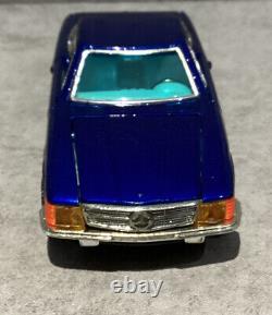 Vintage Corgi Toys Whizzwheels 393 Blue Mercedes-Benz 350SL Gt. Britian