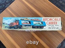 Vintage Cragstan Automobile Carrier With Cars And Original Box / Made In Japan