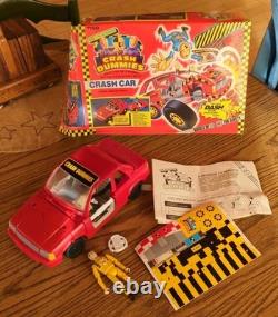 Vintage Crash Test Dummies Crash Car Red 1991 Tyco Vehicle COMPLETE w Figure