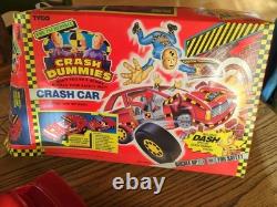 Vintage Crash Test Dummies Crash Car Red 1991 Tyco Vehicle COMPLETE w Figure