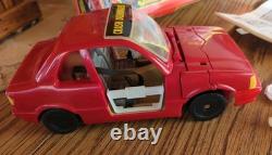 Vintage Crash Test Dummies Crash Car Red 1991 Tyco Vehicle COMPLETE w Figure