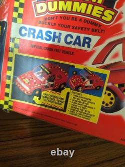 Vintage Crash Test Dummies Crash Car Red 1991 Tyco Vehicle COMPLETE w Figure