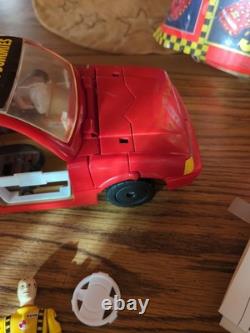 Vintage Crash Test Dummies Crash Car Red 1991 Tyco Vehicle COMPLETE w Figure