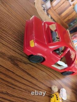 Vintage Crash Test Dummies Crash Car Red 1991 Tyco Vehicle COMPLETE w Figure