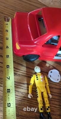 Vintage Crash Test Dummies Crash Car Red 1991 Tyco Vehicle COMPLETE w Figure