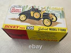 Vintage DINKY Toys 109 Gabriel Model T Ford Car First Issue with Original Box