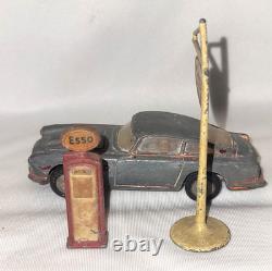 Vintage Dai Cast Car Fiat 1800 Corgi Toys & Esso Petrol Station Dinky England