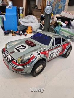 Vintage Daishin Porsche 911 Martini Racing#12 Battery Toy Car Japan WORKING 1970