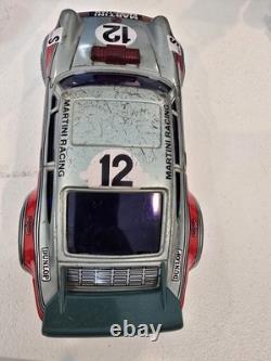 Vintage Daishin Porsche 911 Martini Racing#12 Battery Toy Car Japan WORKING 1970
