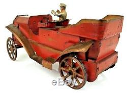 Vintage Dayton 1909 Touring Car Pressed Steel With Working Flywheel Friction