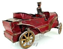 Vintage Dayton 1909 Touring Car Pressed Steel With Working Flywheel Friction