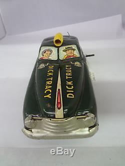 Vintage Dick Tracy Police Wind Up Car No. 1 176-g