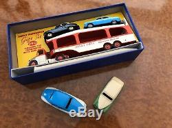 Vintage Dinky Supertoys GIFT SET Pullmore Car Transporter + 4 Cars 990 M