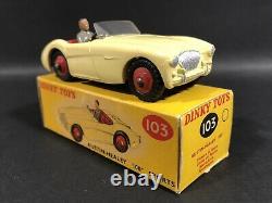 Vintage Dinky Toys 103 Austin-healey 100 Sports Car 164 Diecast & Original Box